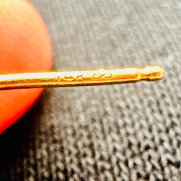 14k Vintage Sandra “Sandy” Baker Abstract Modernist Burst Urchin Earrings Silver - Picture 4 of 9